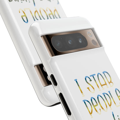 Google Pixel Tough Case - I Stab People For a Living - White