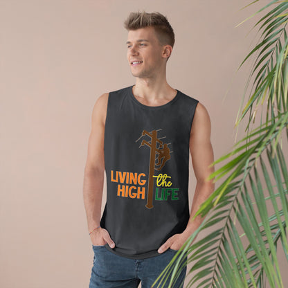 Lineman Tank - living the high life - color