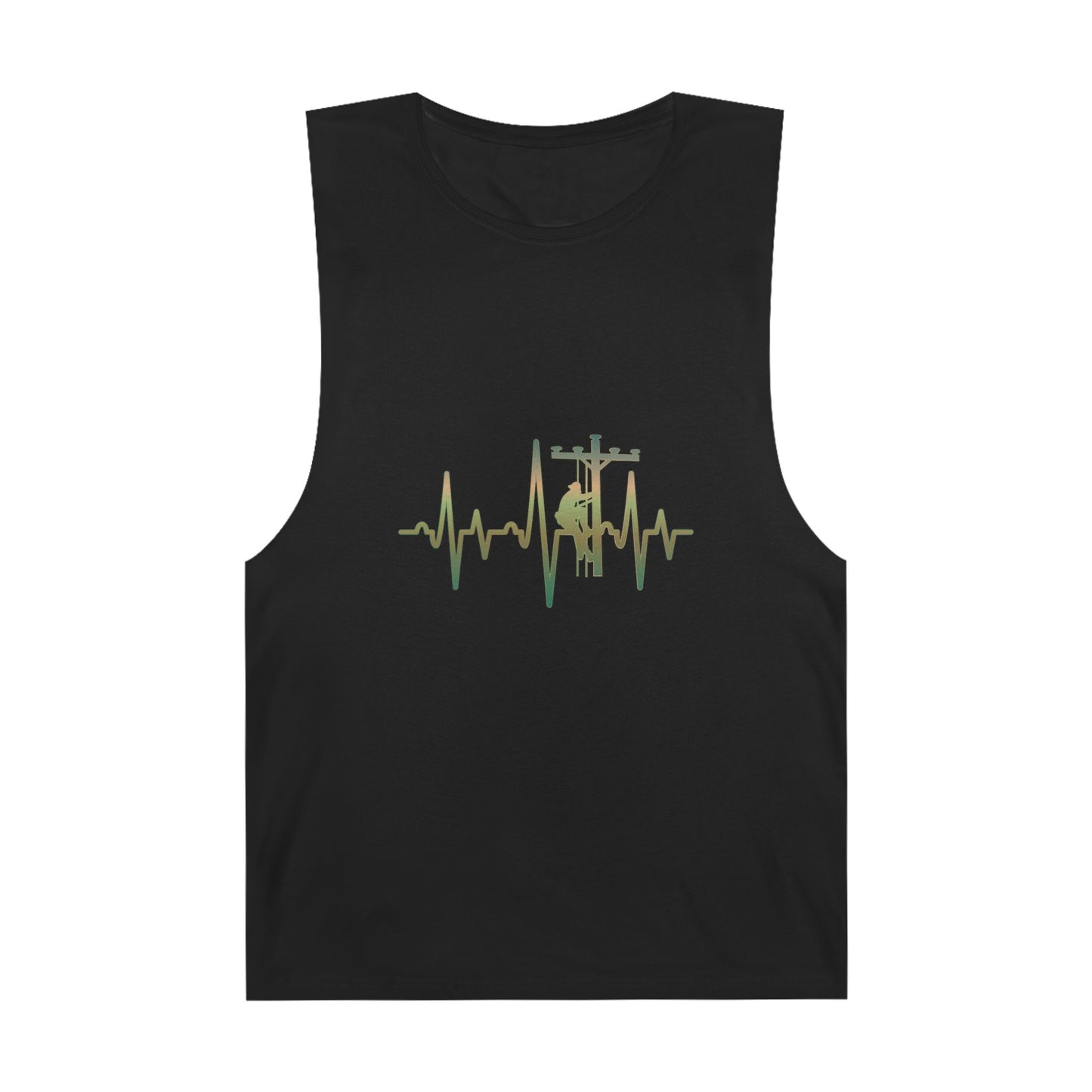 Lineman Tank - Lineman Heartbeat - copper patina