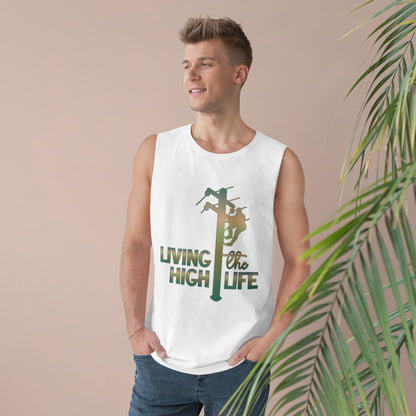 Lineman Tank - living the high life - copper patina