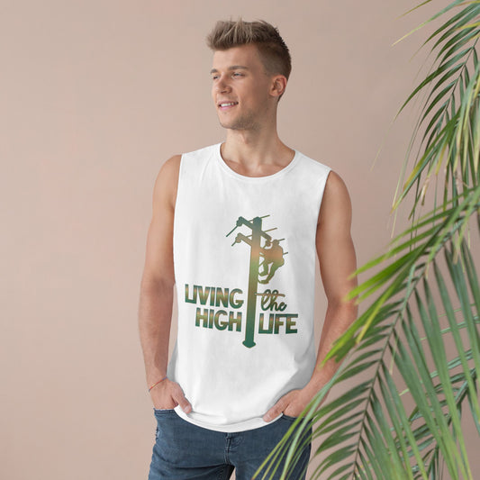 Lineman Tank - living the high life - copper patina