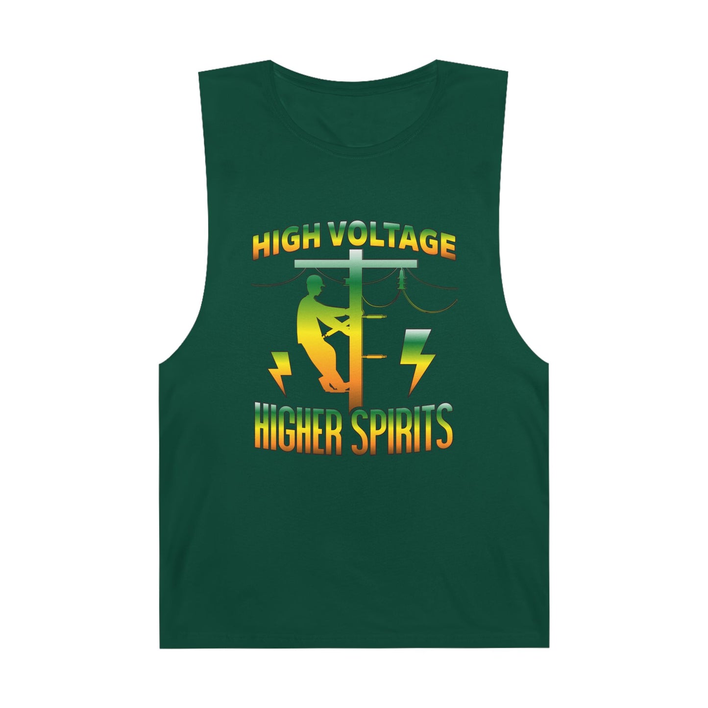 Lineman Tank - High Voltage Higher Spirits-gradient
