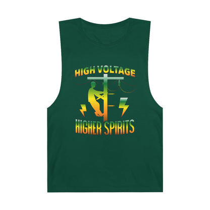 Lineman Tank - High Voltage Higher Spirits-gradient