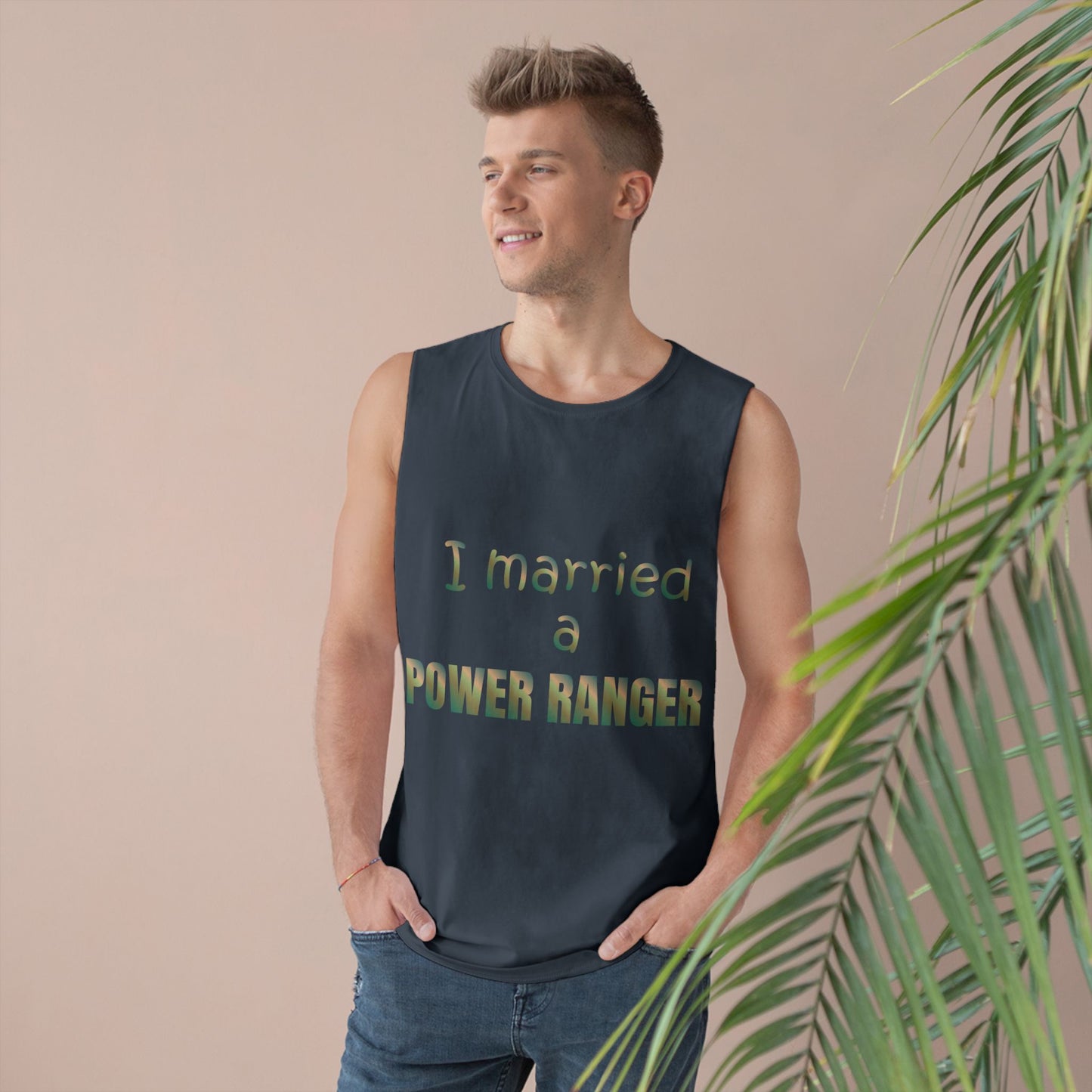 Lineman Tank - Married a Power Ranger copper patina