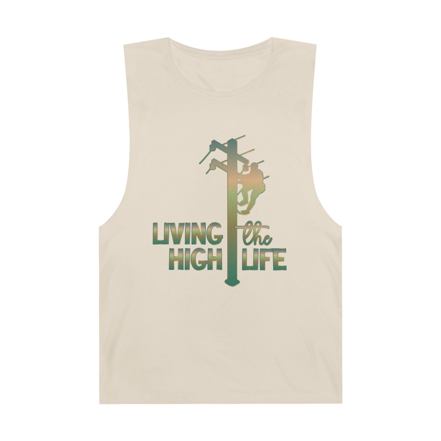 Lineman Tank - living the high life - copper patina
