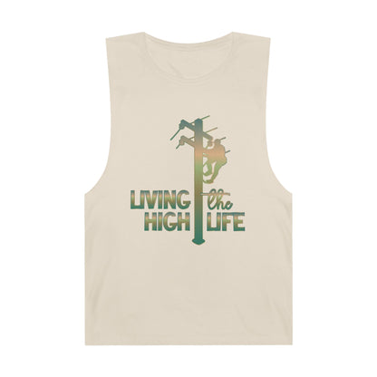 Lineman Tank - living the high life - copper patina