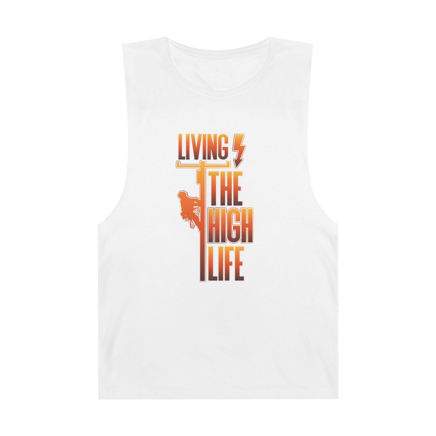 Lineman Tank - Living The High Life-sky 24