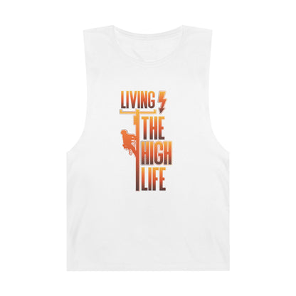 Lineman Tank - Living The High Life-sky 24