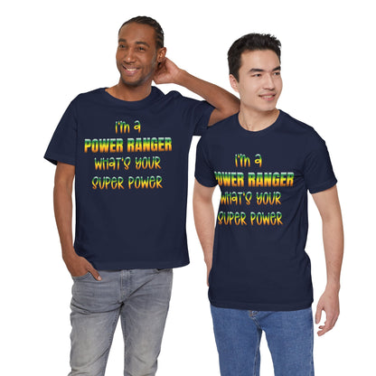 Lineman T-shirt - power ranger super power gradient