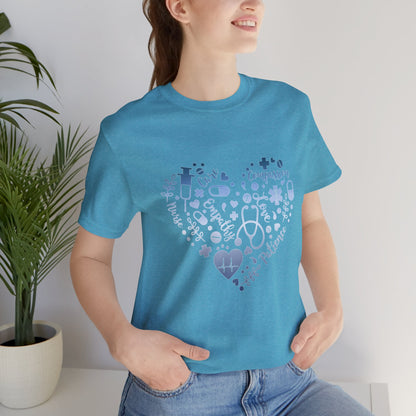 Monogram Heart 1 blue steel