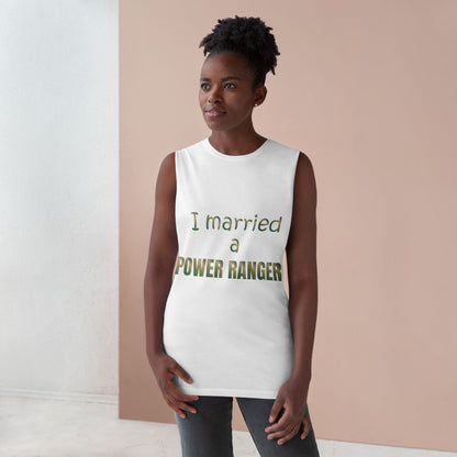 Lineman Tank - Married a Power Ranger copper patina