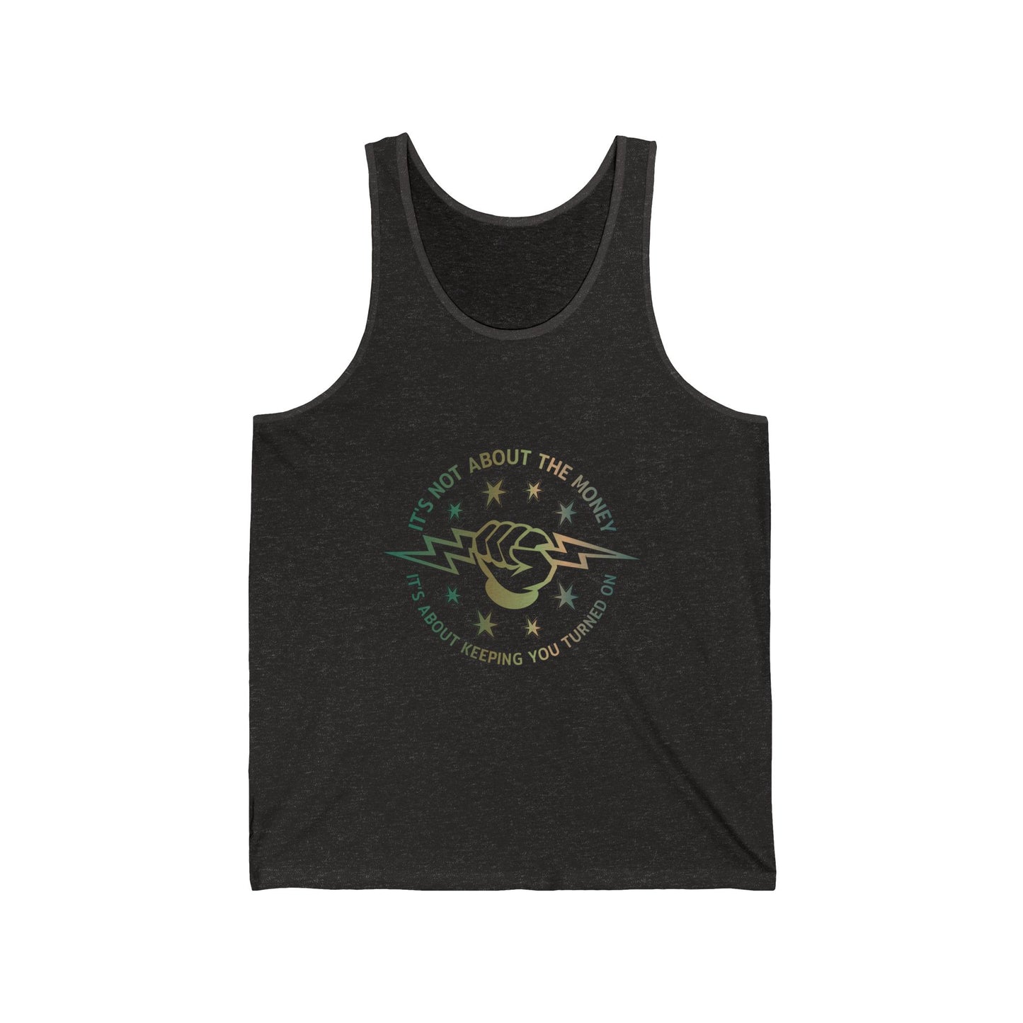 Lineman Tank - Its Not About The Money-copper patina