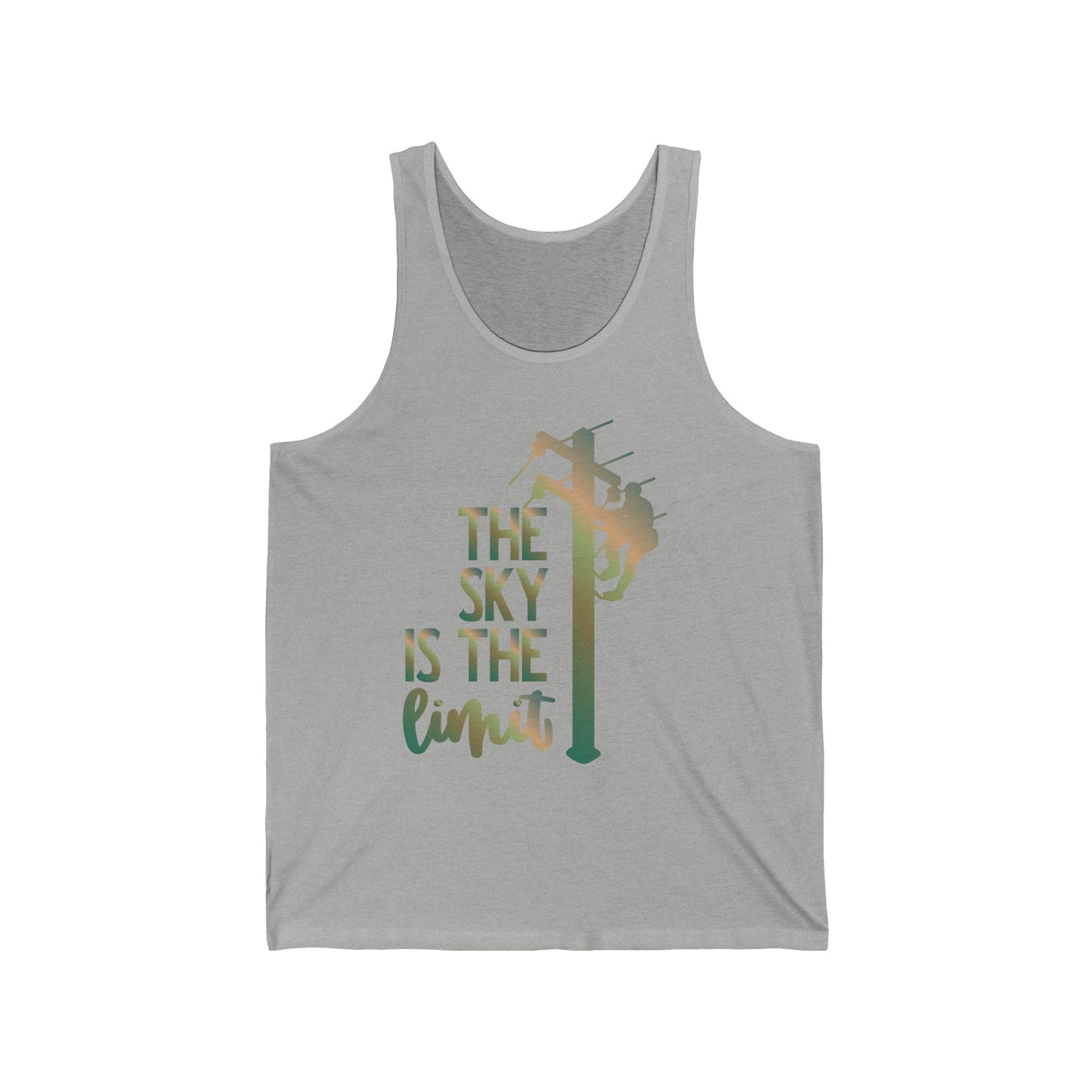 Lineman T-shirt - the-sky-is-the-limit-lineman copper patina