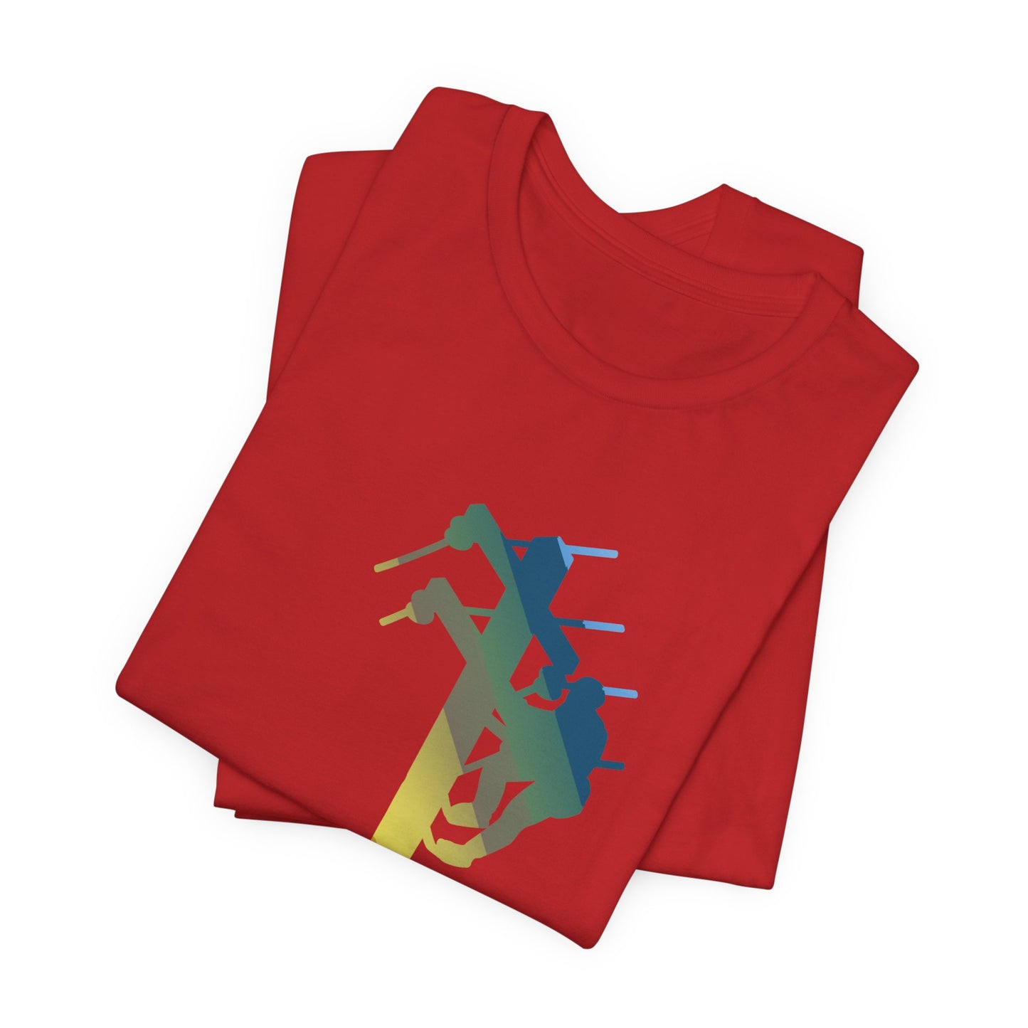 Lineman T-shirt - living the high life - colored chrome