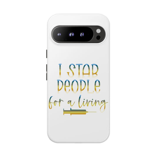 Google Pixel Tough Case - I Stab People For a Living - White