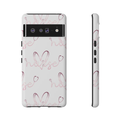 Google Pixel Tough Case - Nurse Stethoscope - White