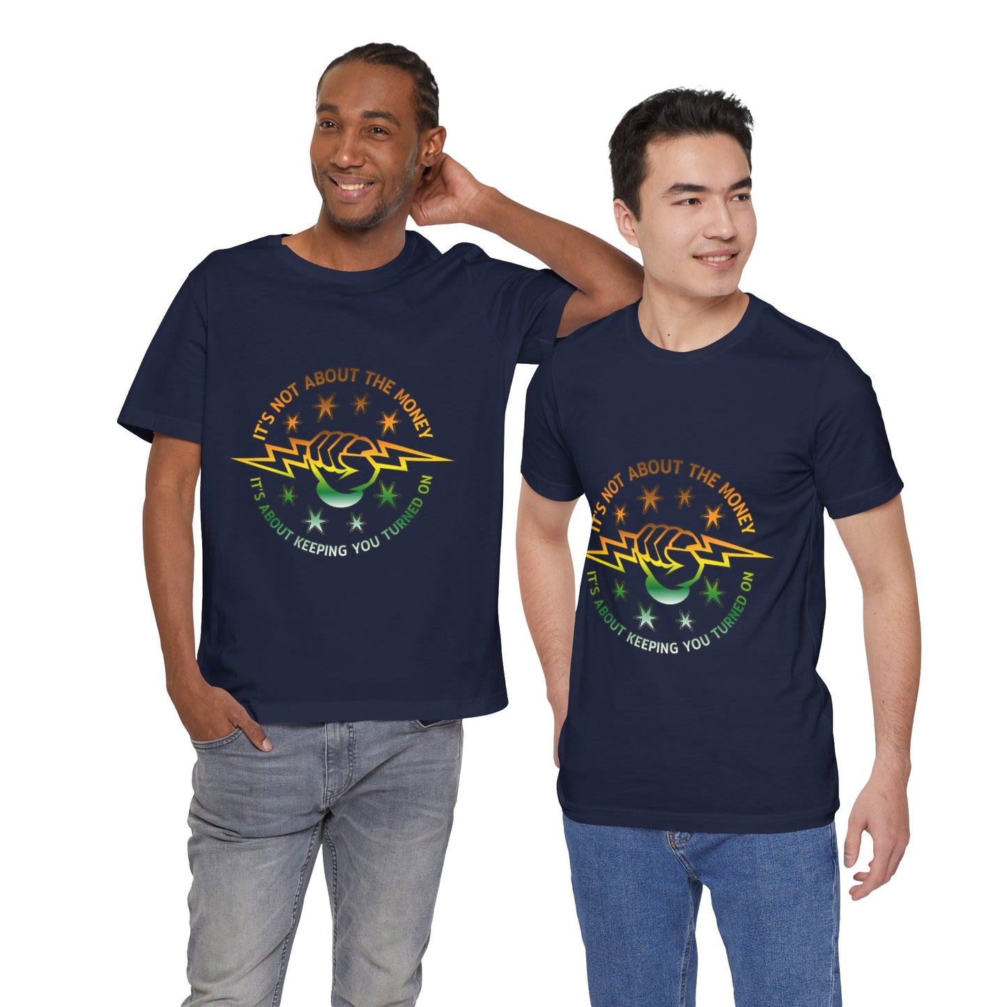 Lineman T-shirt - Its Not About The Money-gradient