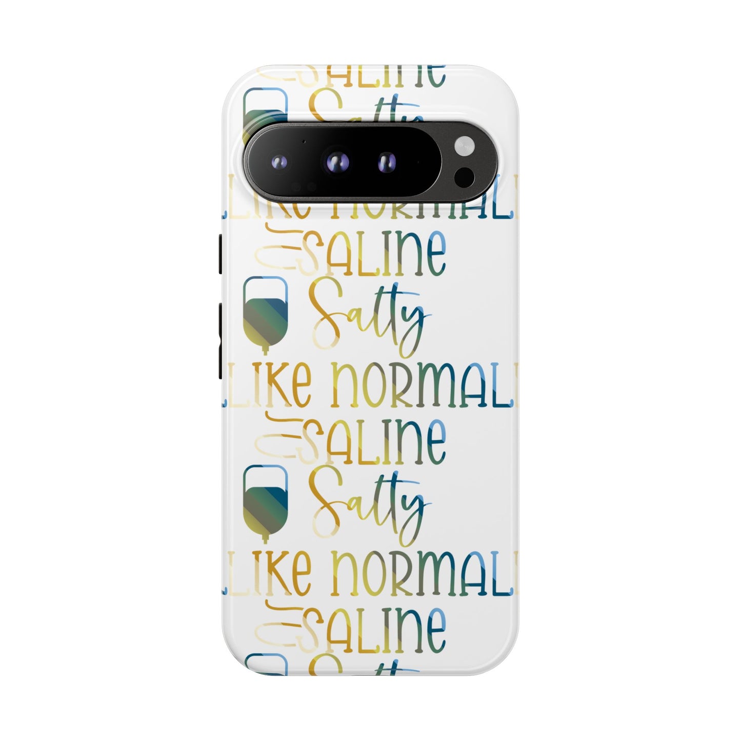 Google Pixel Tough Case - Salty Saline Like Normal Saline - White