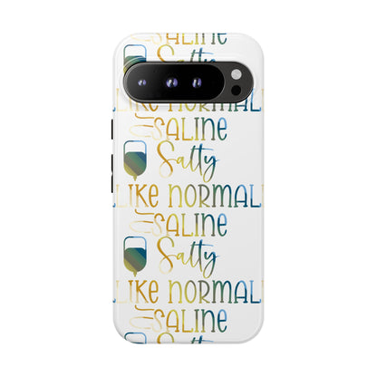 Google Pixel Tough Case - Salty Saline Like Normal Saline - White