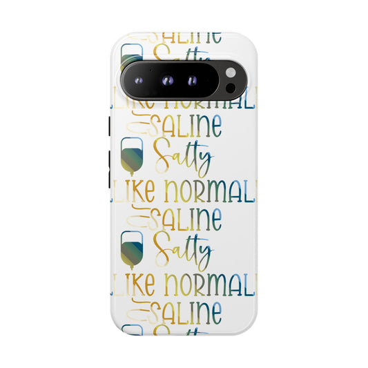 Google Pixel Tough Case - Salty Saline Like Normal Saline - White