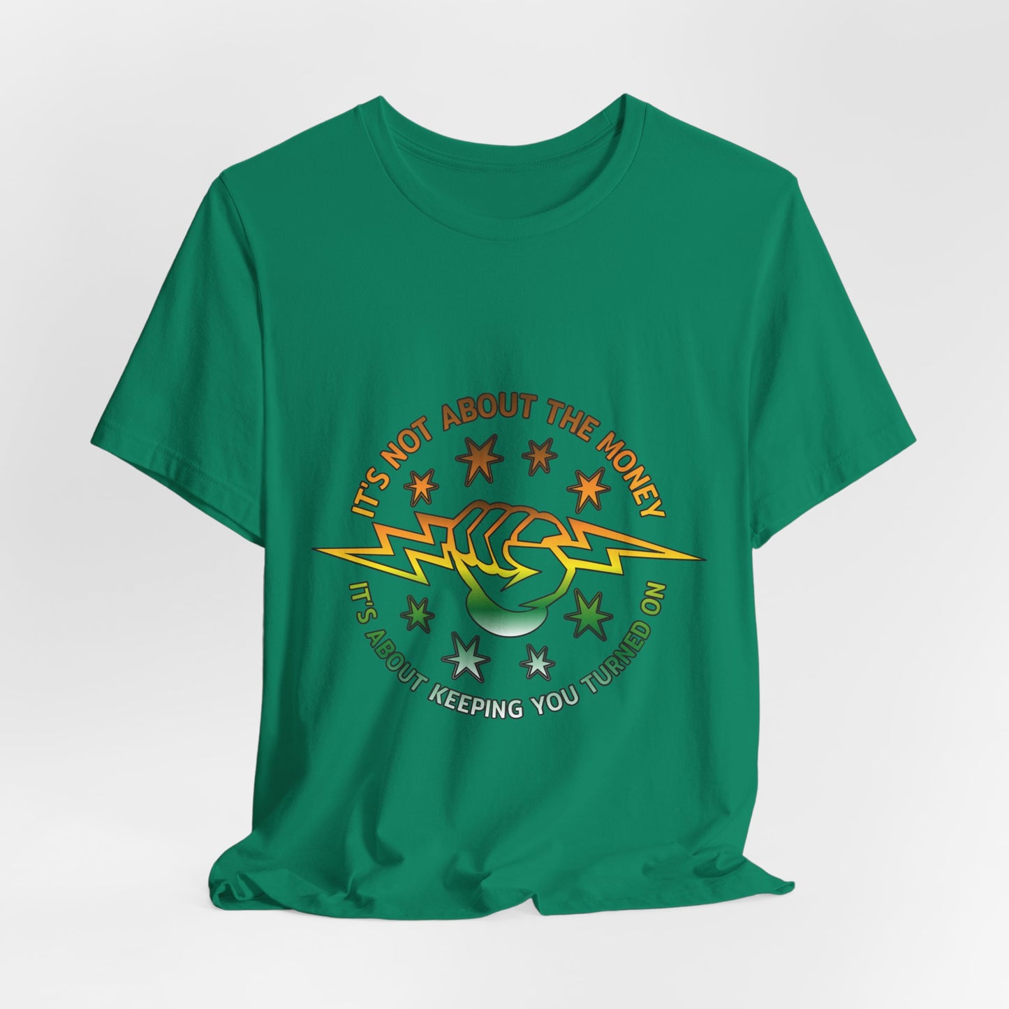 Lineman T-shirt - Its Not About The Money-gradient