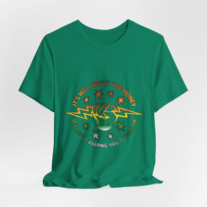 Lineman T-shirt - Its Not About The Money-gradient