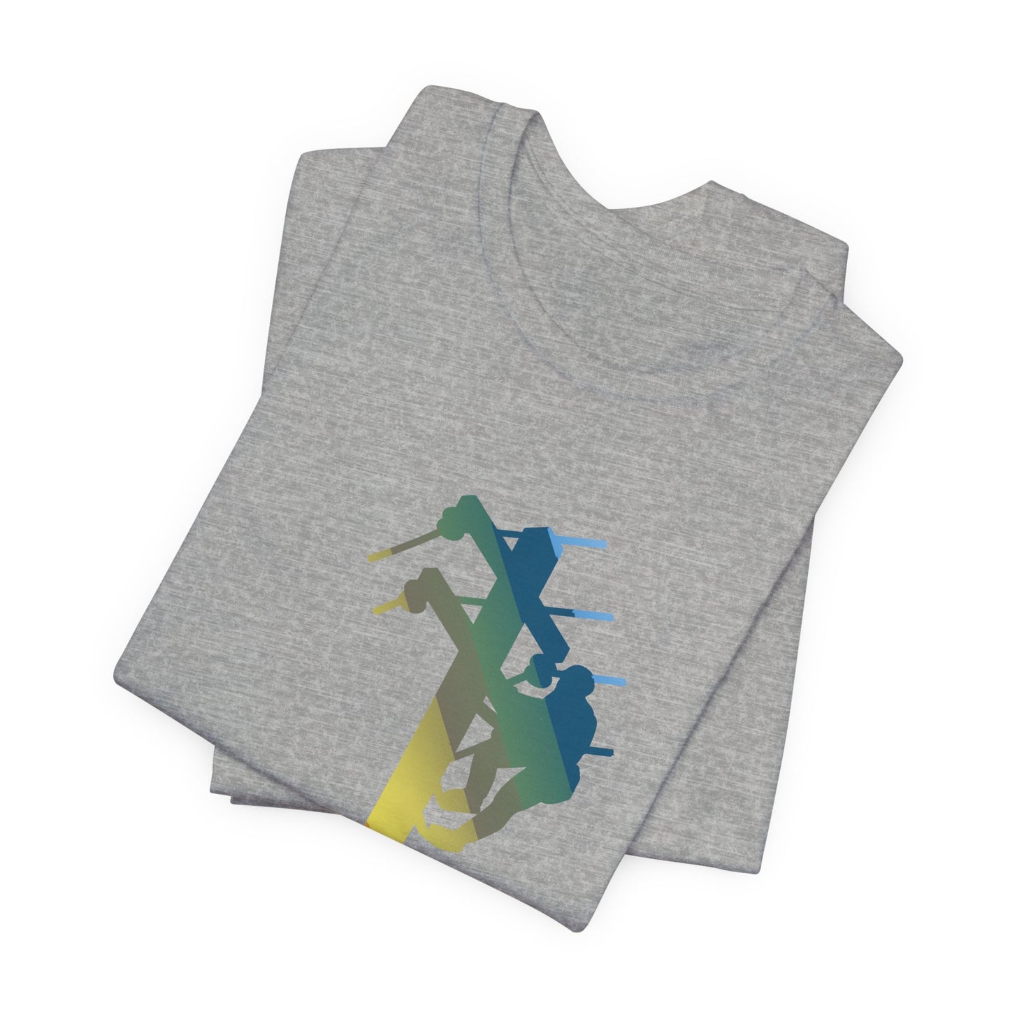 Lineman T-shirt - living the high life - colored chrome