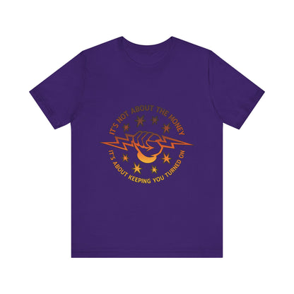 Lineman T-shirt - Its Not About The Money-sky 24