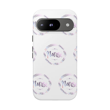 Google Pixel Tough Case - Nurse Circle  - White
