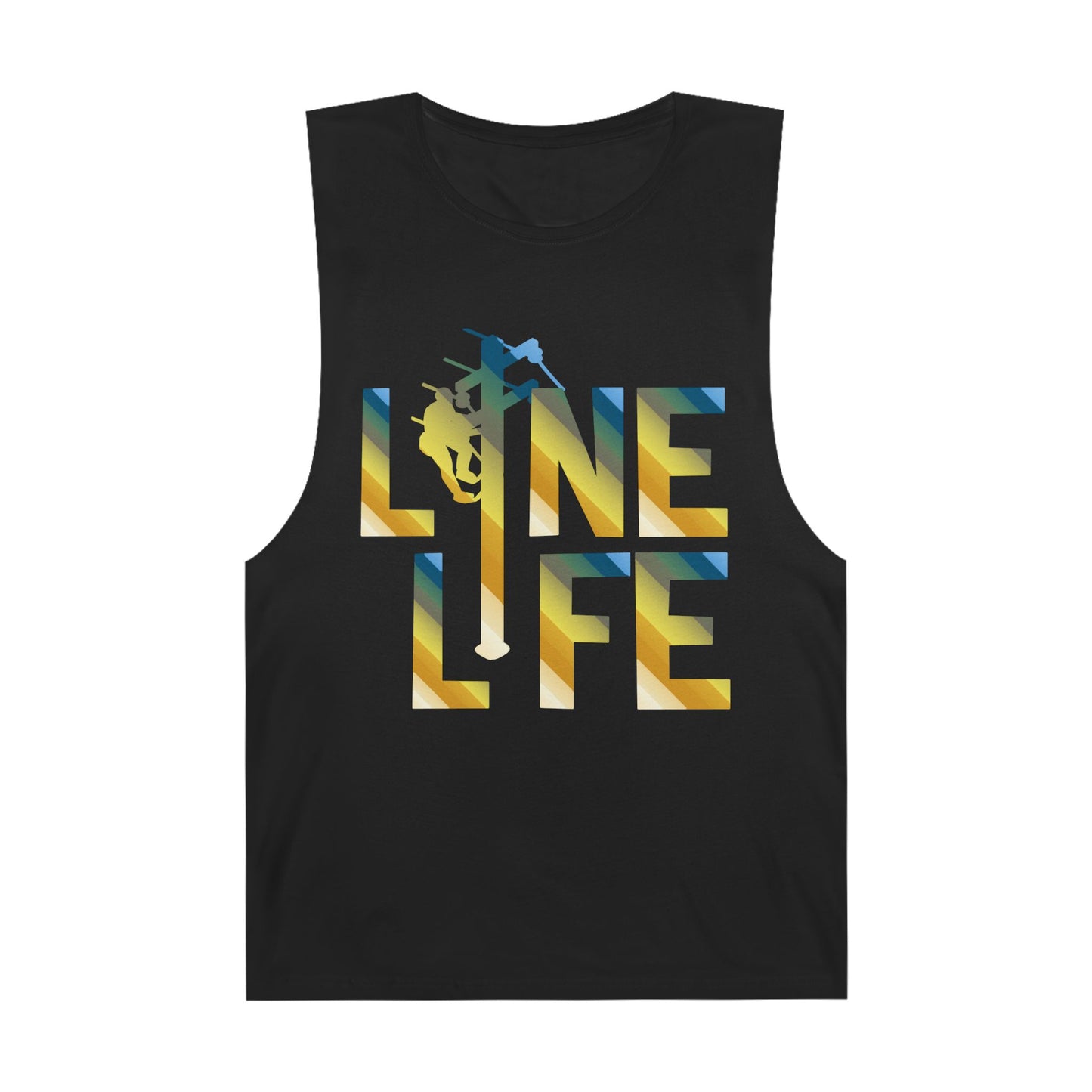 Lineman Tank - lineman-life colored chrome