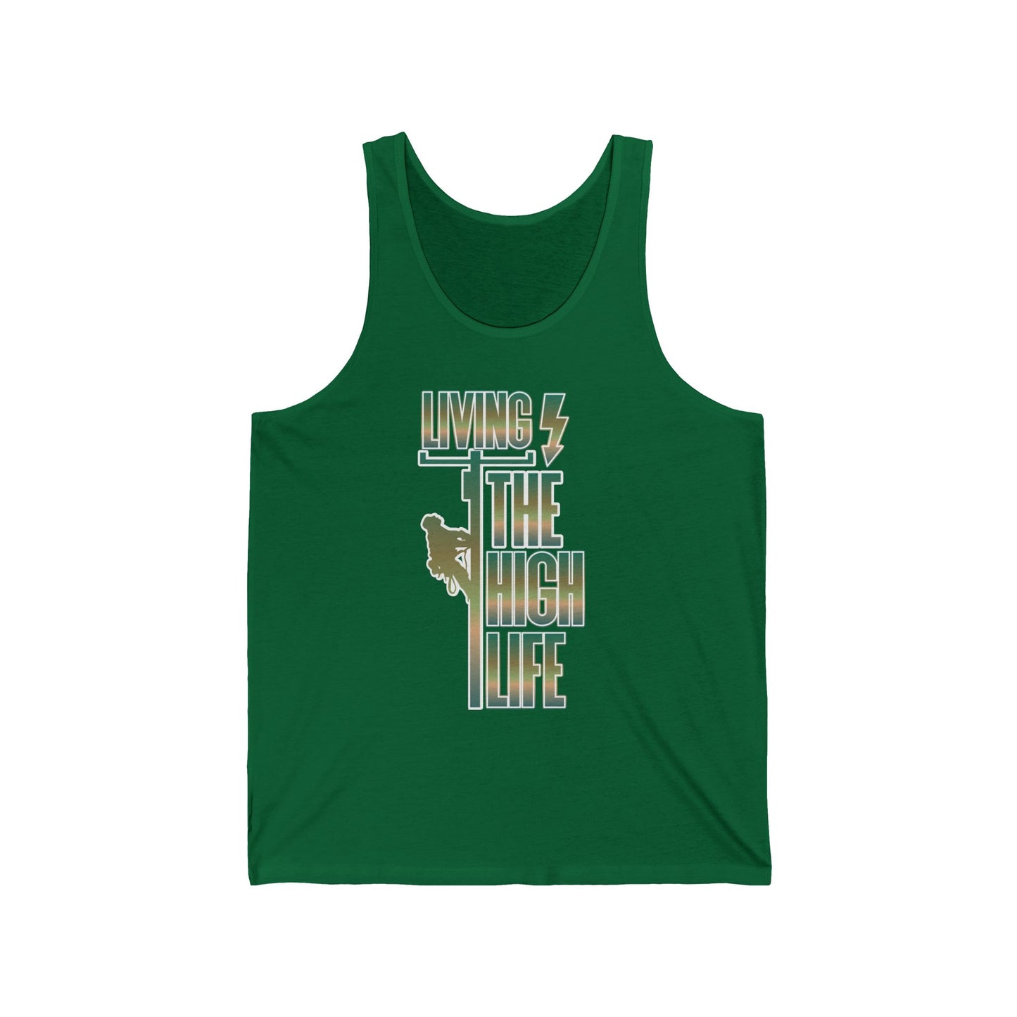 Lineman T-shirt - Living The High Life-copper patina
