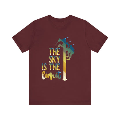 Lineman T-shirt - the-sky-is-the-limit-lineman colored chrome