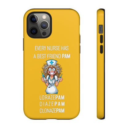 Nurse iPhone Tough Case - Every Nurse Has a Friend Named PAM Design (4) - Yellow