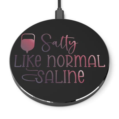 Salty Saline Wireless Charger | Fast Charging Pad for Healthcare Professionals
