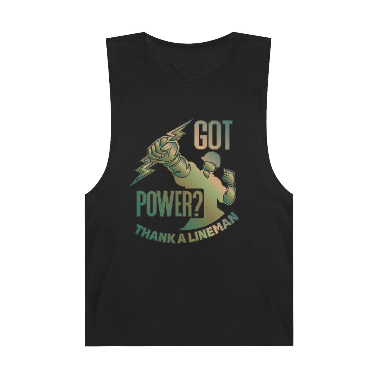 Lineman Tank - Got Power Thank A Lineman - copper patina