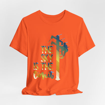 Lineman T-shirt - the-sky-is-the-limit-lineman colored chrome