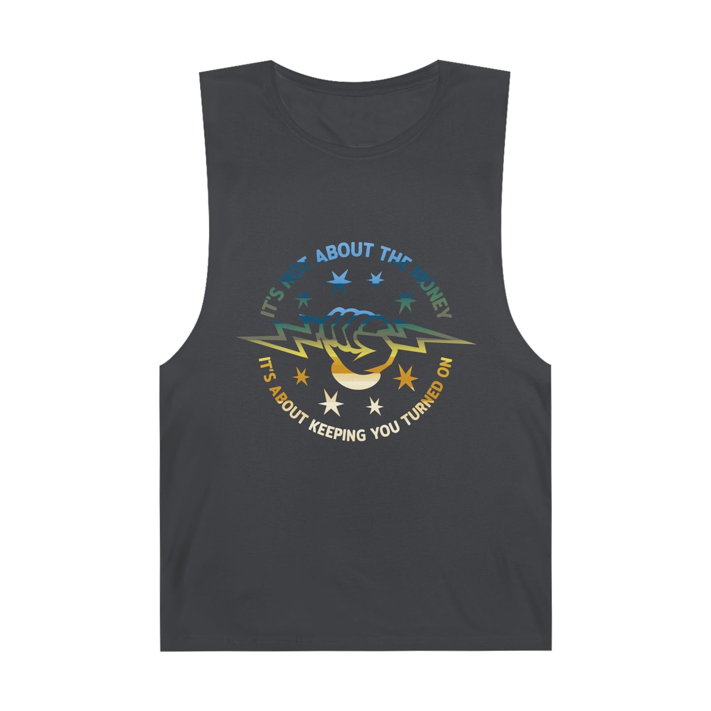Lineman Tank - Its Not About The Money-colored chrome