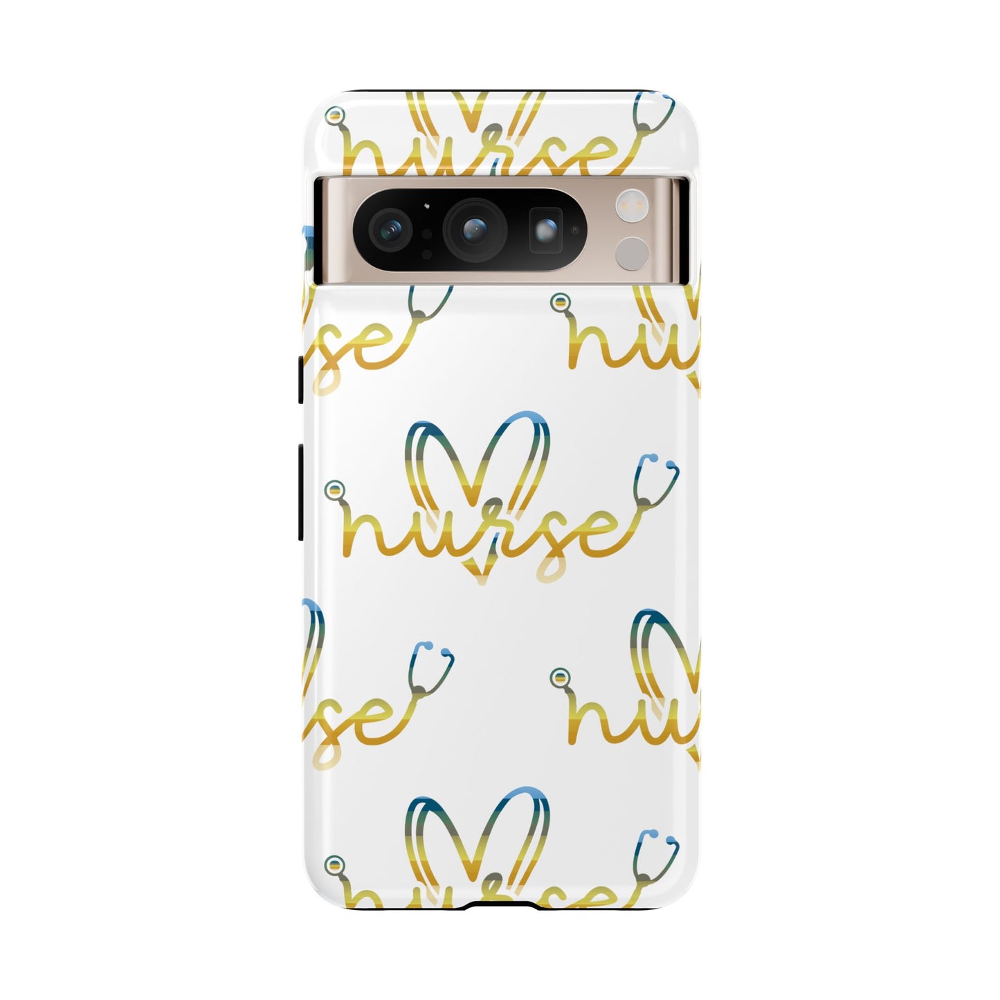 Google Pixel Tough Case - Nurse Stethoscope - White