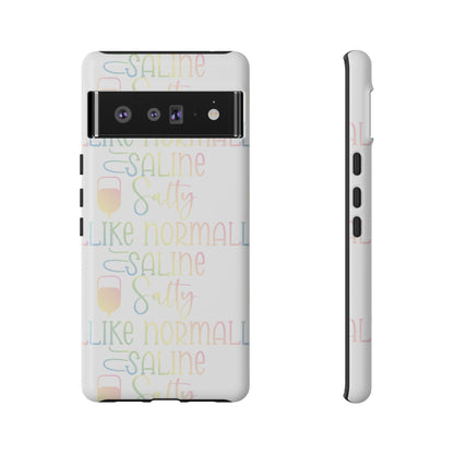 Google Pixel Tough Case - Salty Saline Like Normal Saline - White