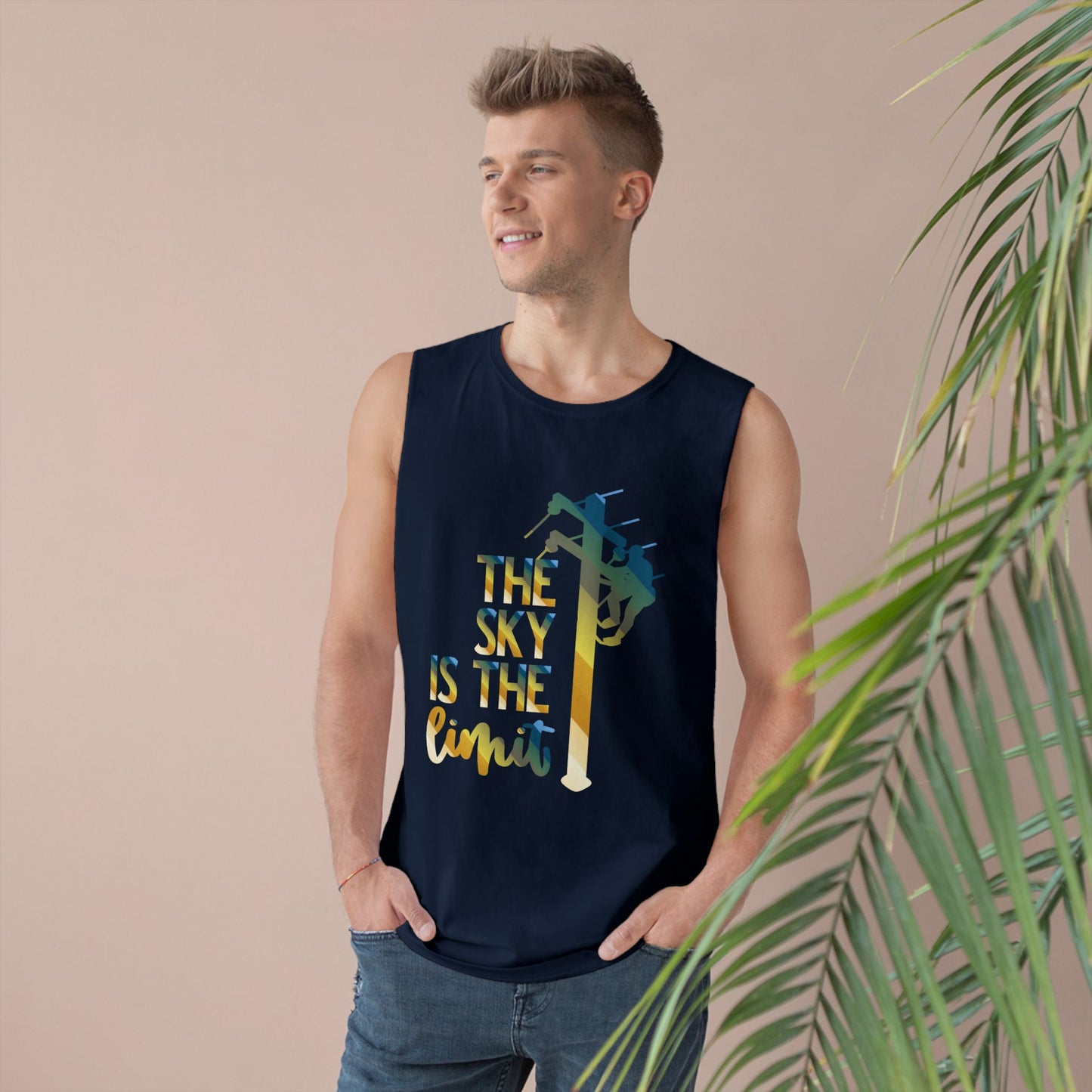 Lineman Tank - the-sky-is-the-limit-lineman colored chrome