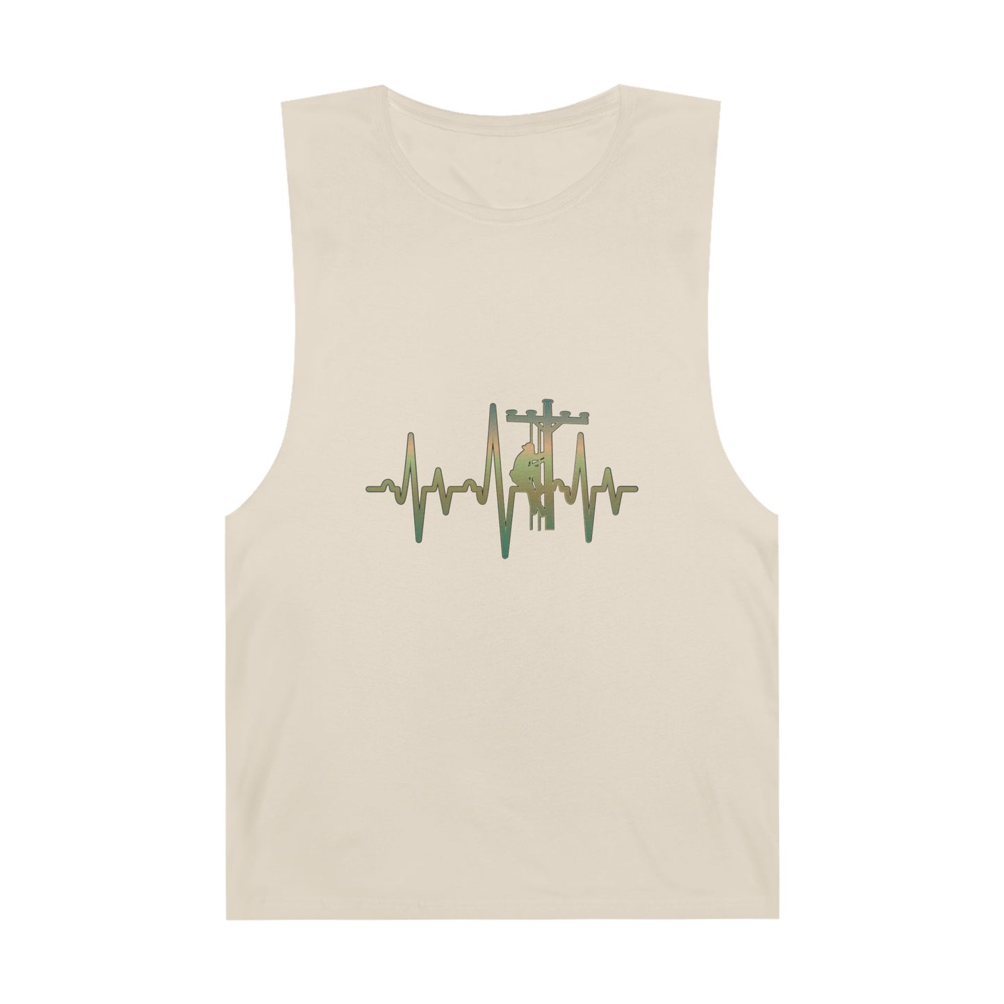 Lineman Tank - Lineman Heartbeat - copper patina