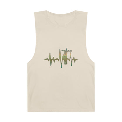 Lineman Tank - Lineman Heartbeat - copper patina