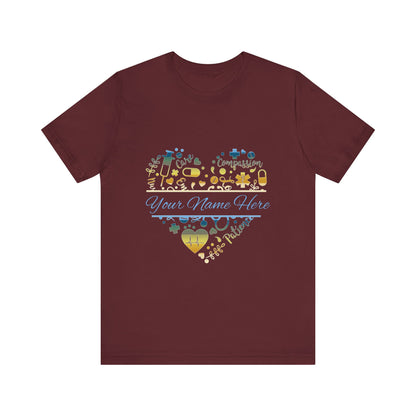 Monogram Heart colored chrome