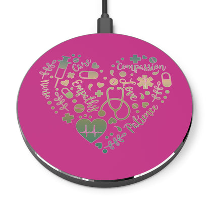 Nurse Heart Wireless Charger | Fast Charging Pad for Healthcare Professionals