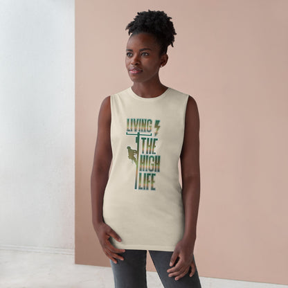 Lineman Tank - Living The High Life-copper patina