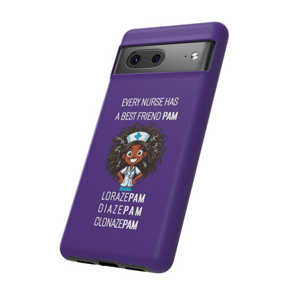 Nurse Google Pixel Tough Case - Every Nurse Has a Friend Named PAM Design (2) - Dark Purple