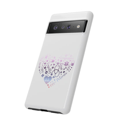 Google Pixel Tough Case - Monogram Heart 1 - White