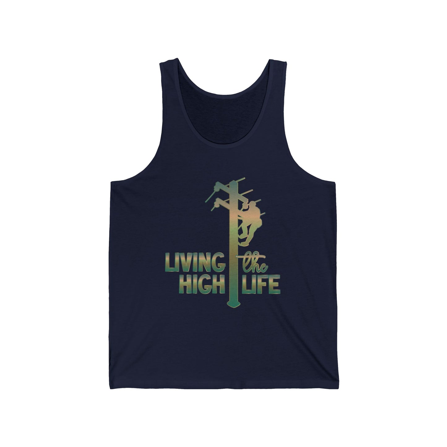 Lineman T-shirt - living the high life - copper patina
