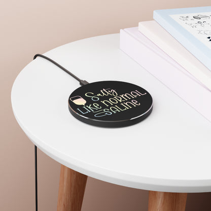 Salty Saline Wireless Charger | Fast Charging Pad for Healthcare Professionals