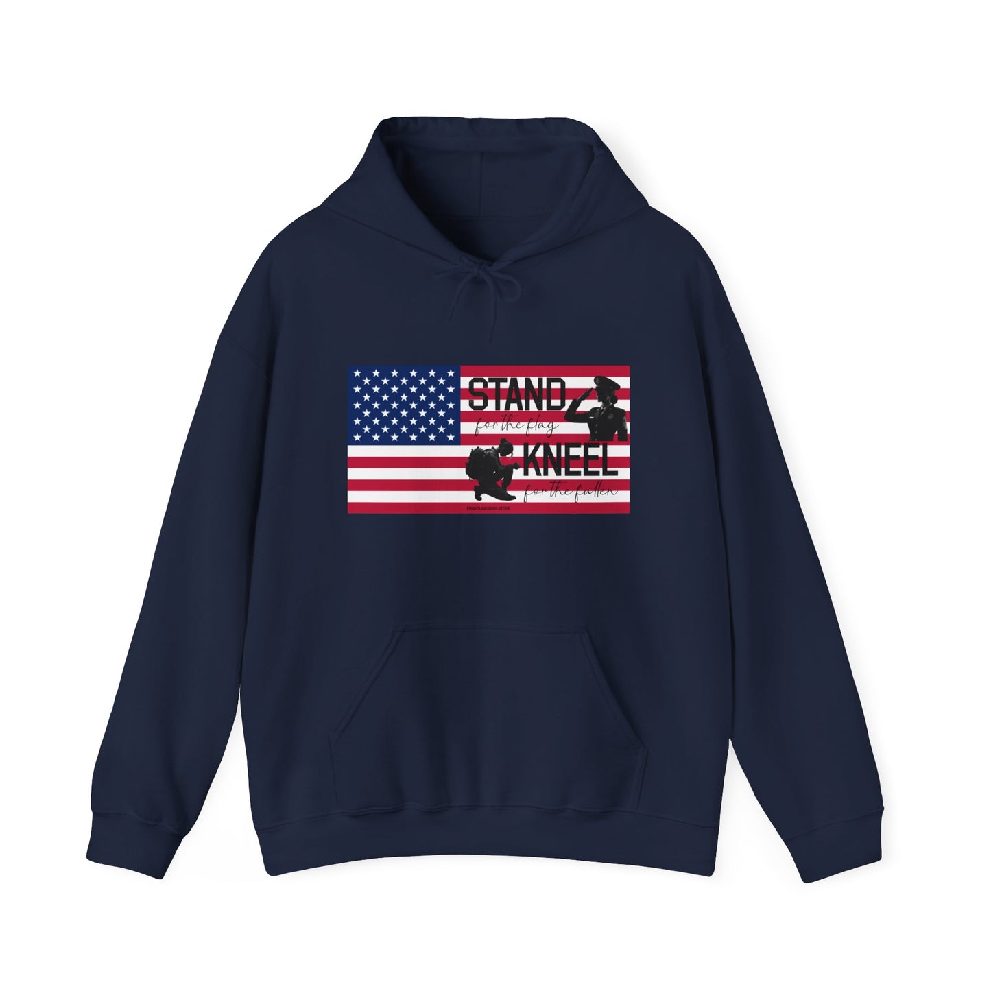 Gildan Stand for the Flag, Kneel for the Fallen Hoodie (Female)